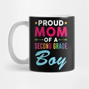 Proud Mom Of A Second grade Boy Back To School Mug